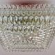 Glass design wall or ceiling lamp, flush mount, 1970s / up to 5 pieces