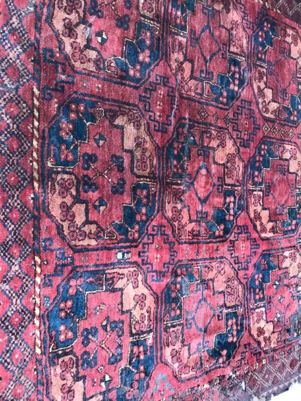 Carpet 19th century former Turkmen Ersari handmade 205 X 288 CM
