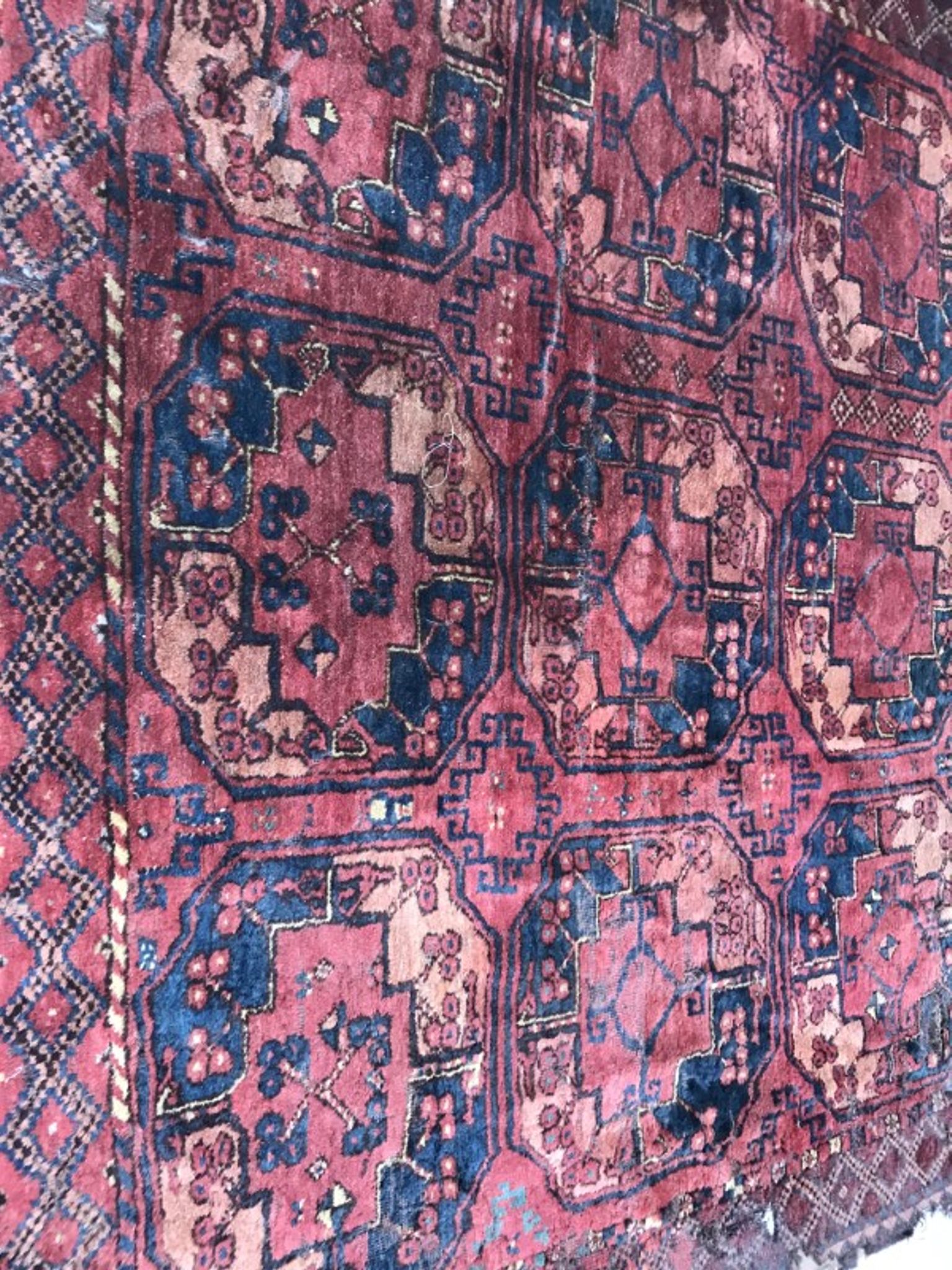 Carpet 19th century former Turkmen Ersari handmade 205 X 288 CM