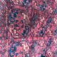 Carpet 19th century former Turkmen Ersari handmade 205 X 288 CM