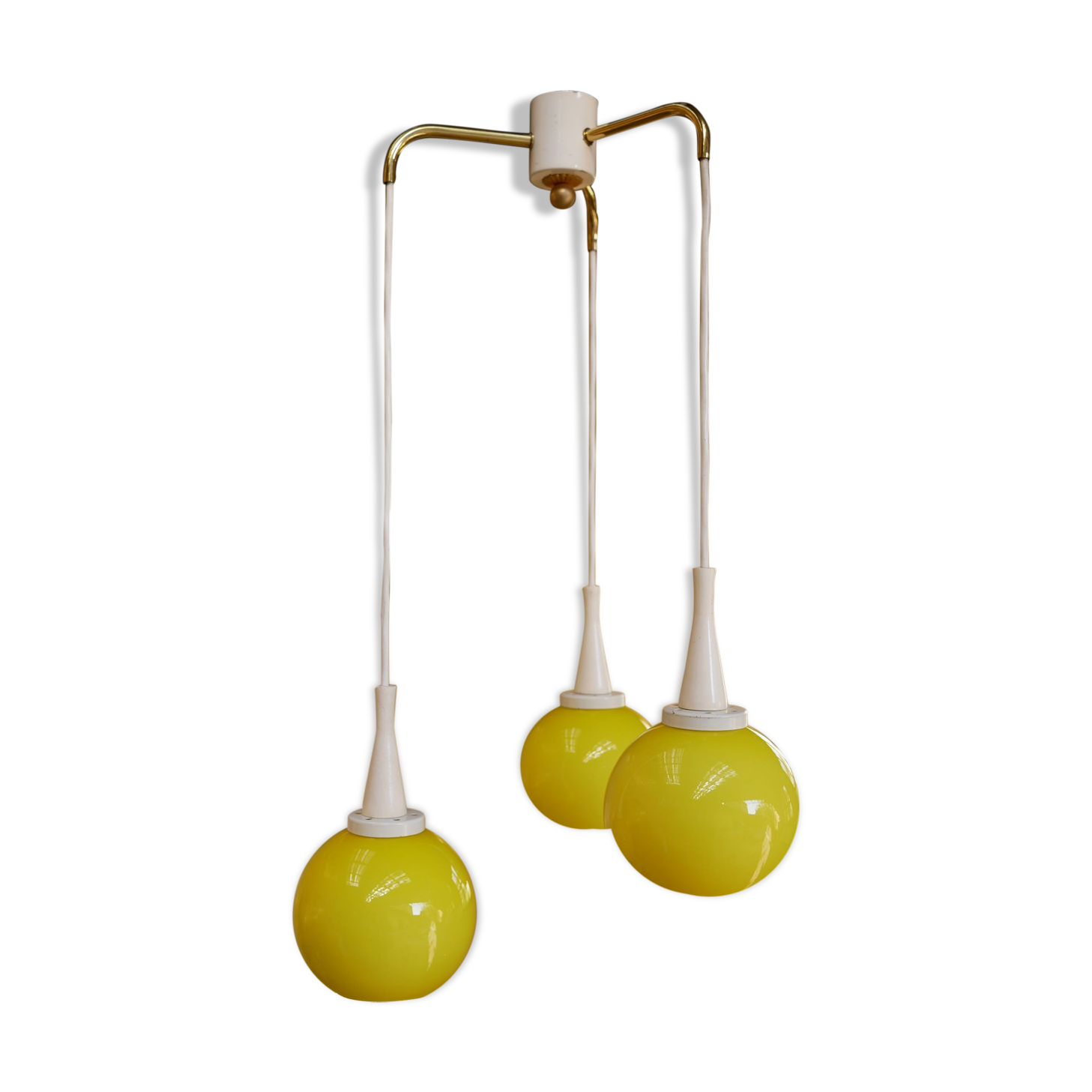 Hanging lamp cascade 3 vintage globes