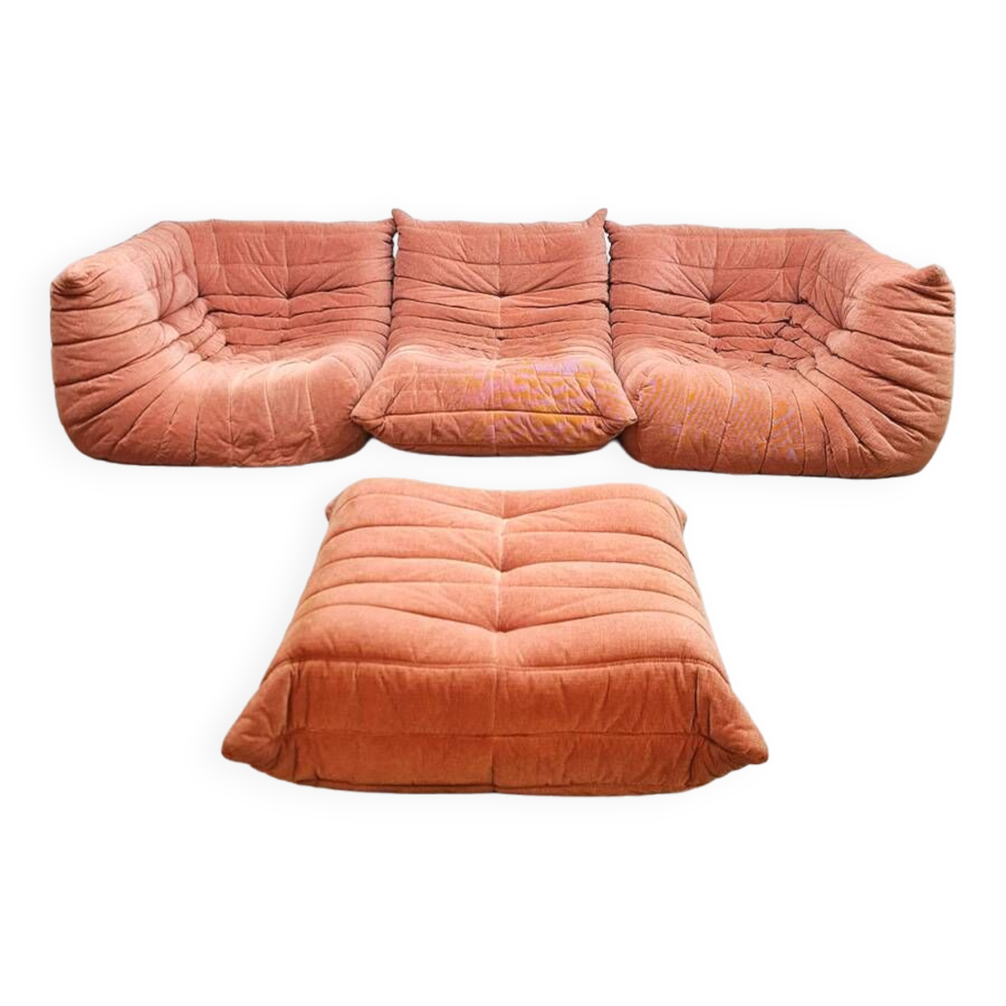 Canapé de salon modulable design vintage Togo Michel Ducaroy Ligne Roset 1979