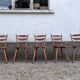 Bistro chair vintage Scandinavian brasserie colorful galette - 1950 1960