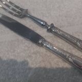 2-piece carving set, silver plated metal, Ercuis LXV 29