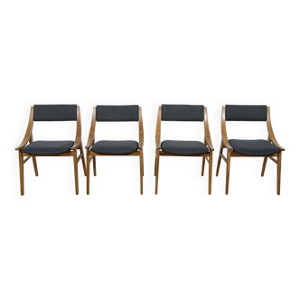 Polish Ski Jumper Chairs from Zamojska, 1970s, Set of 4