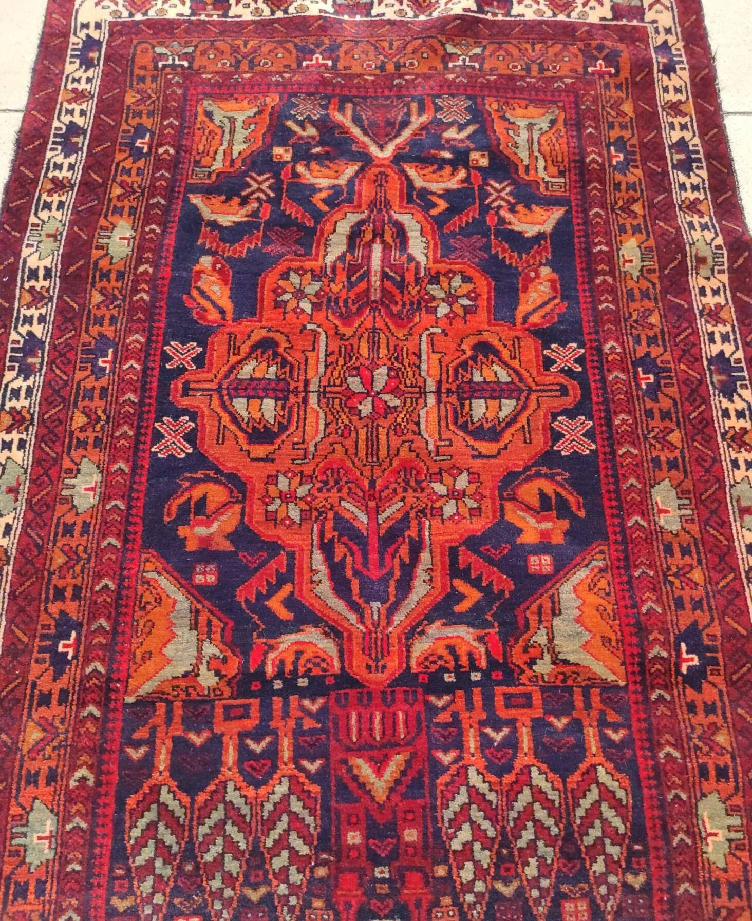 Handmade Persian rug 143x86cm