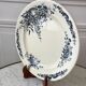 Round plate Iron Earth Salins model "Rocailles" late nineteenth