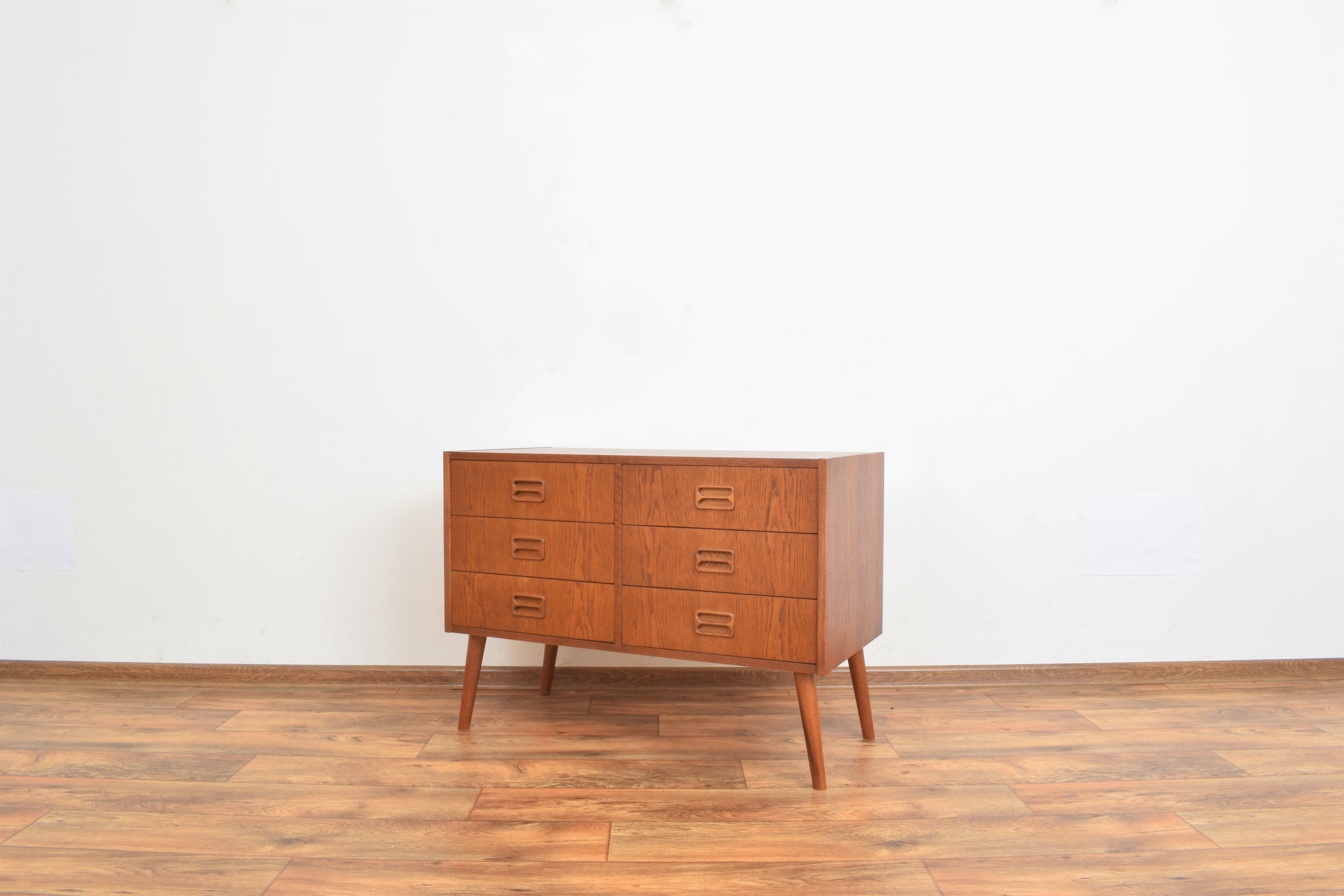 Danish oak chest of drawers