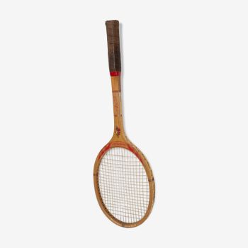 Old wooden tennis racket