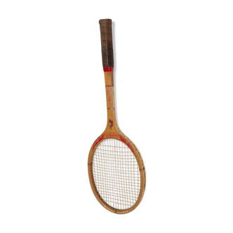 Old wooden tennis racket