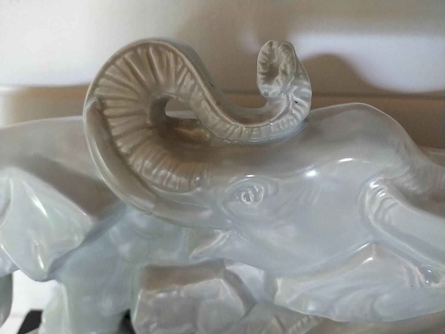 Ceramic elephant by Louis Fontinelle. Art Deco.