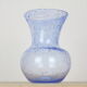 Light blue Biot bubbled glass vase