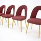 1960s Antonin Suman set of four dining chairs, Czechoslovakia