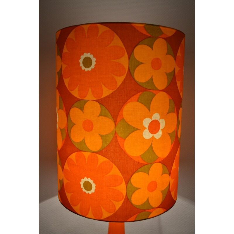 Corolles orange lampshade 1970
