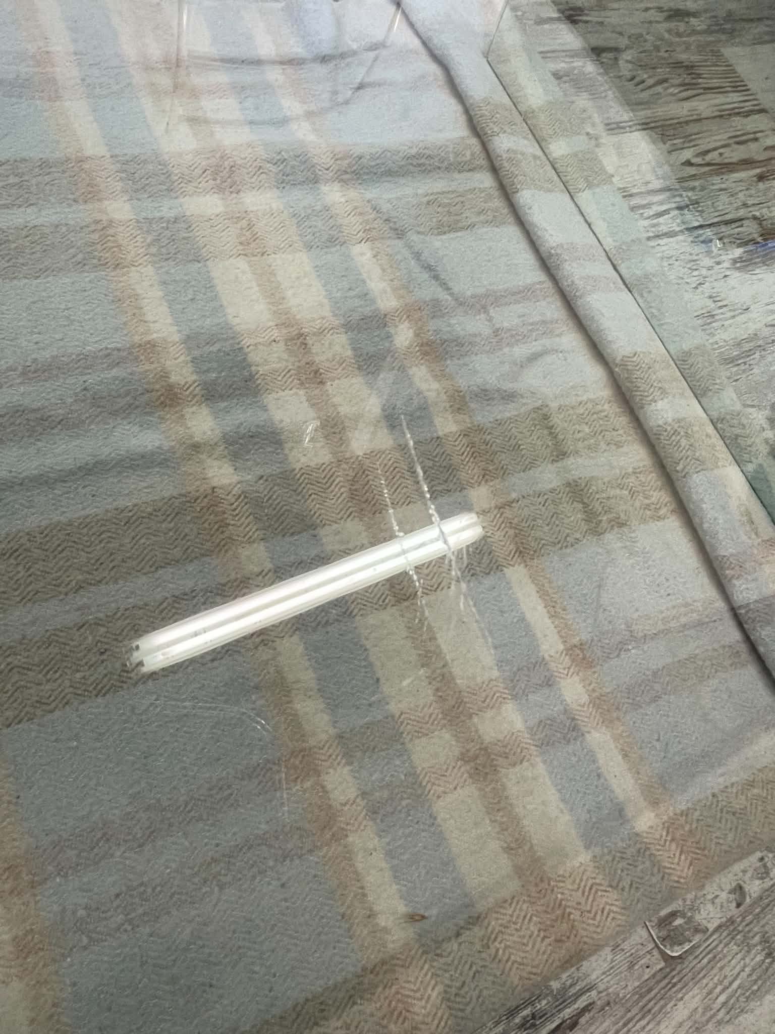 Curved glass design coffee table