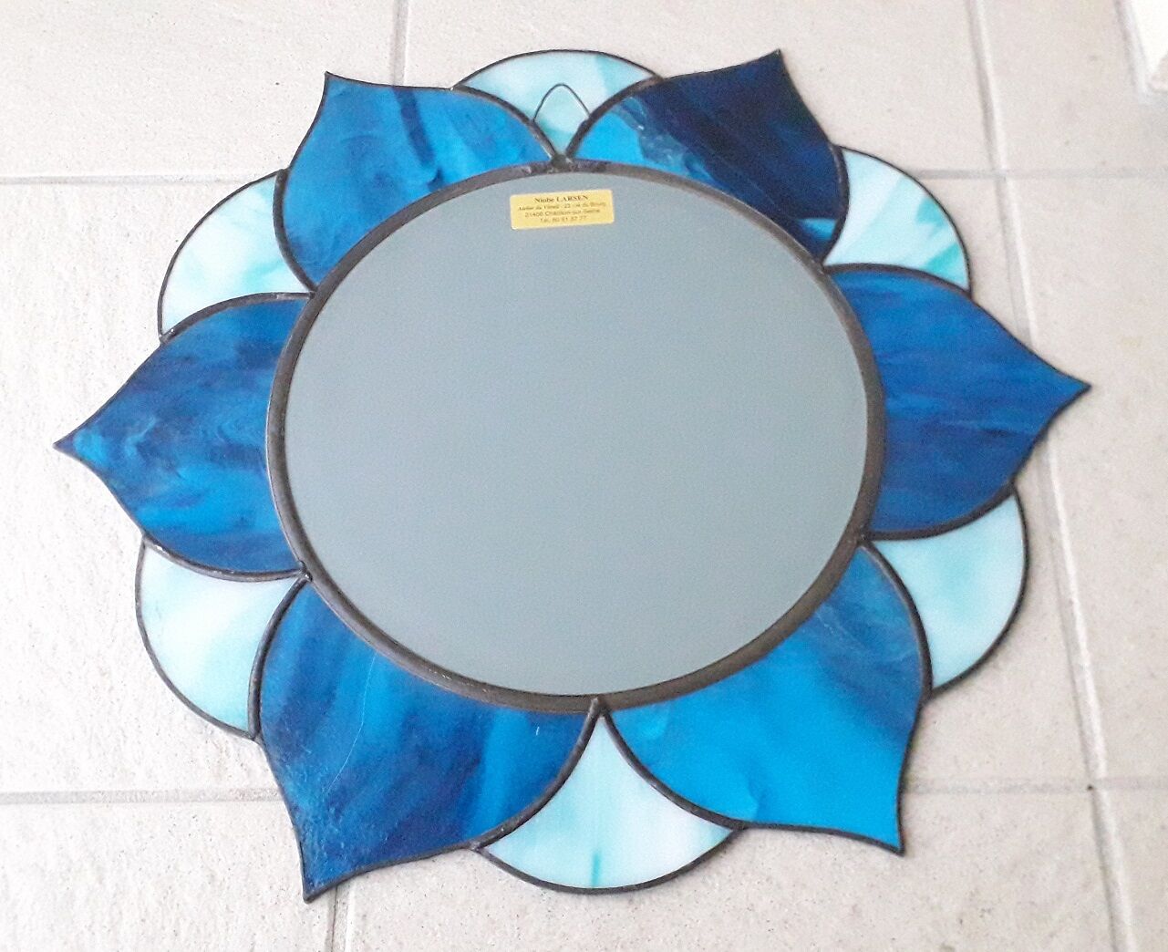 Stained glass mirror