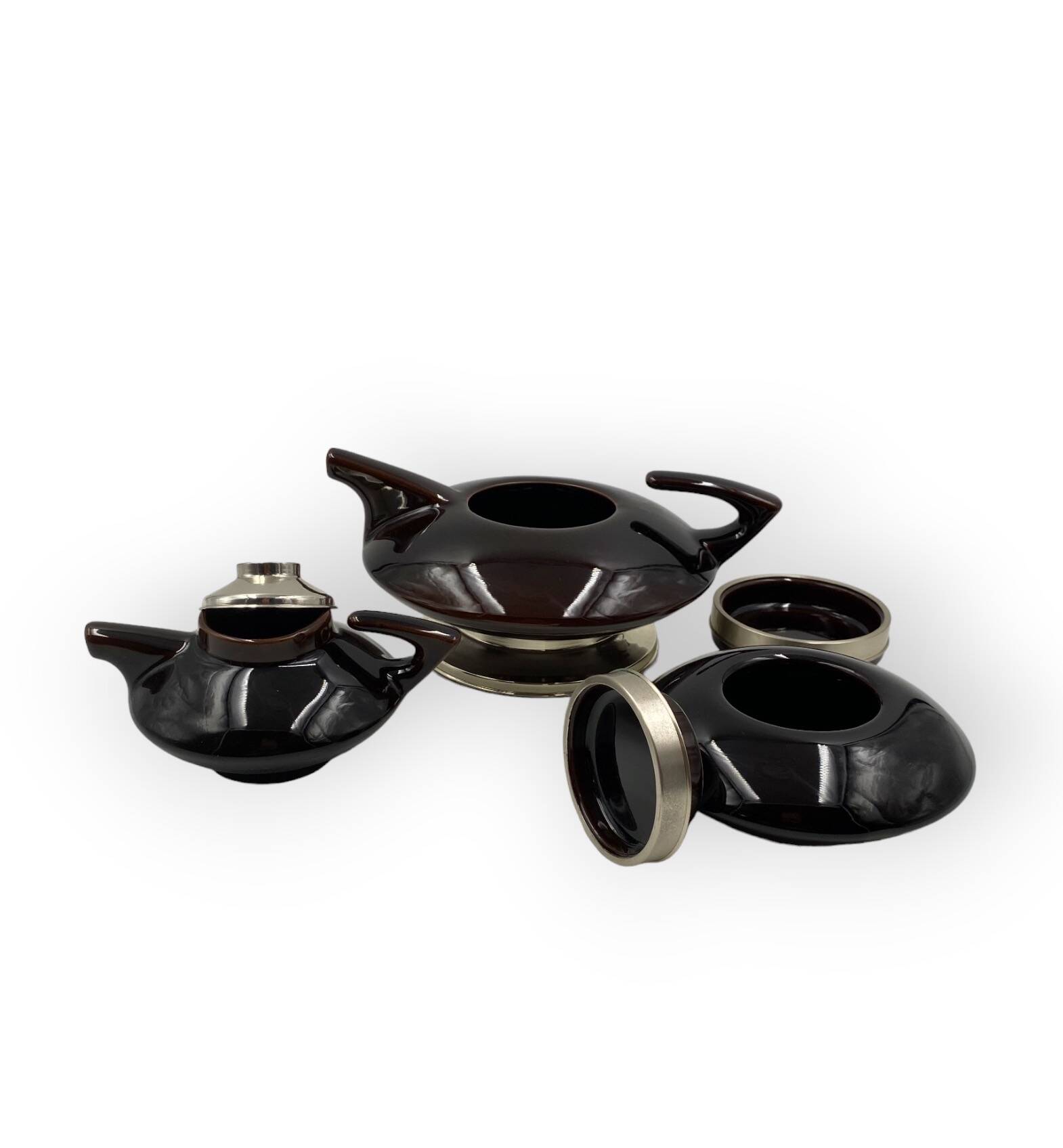 Mid-century modern piled up Tea set, SC3 Italy 1970s