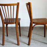 Pair of Baumann bistro chairs 50s/60s