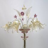 Ca'Rezzonico Blown Murano Glass 6 Arms Floor Lamp, Italy, 1950s