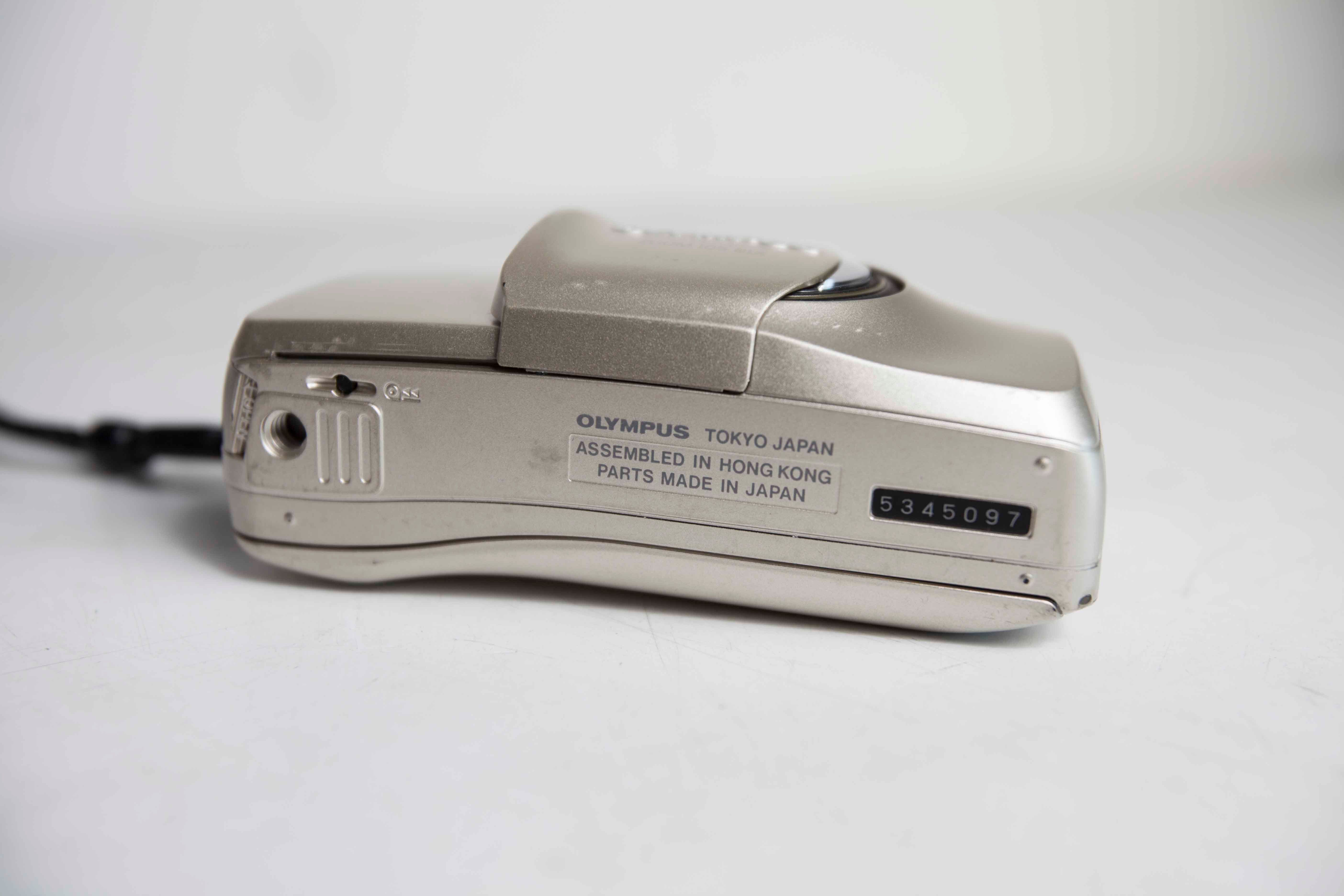 Olympus Stylus zoom 105 DLX film camera tested and new battery