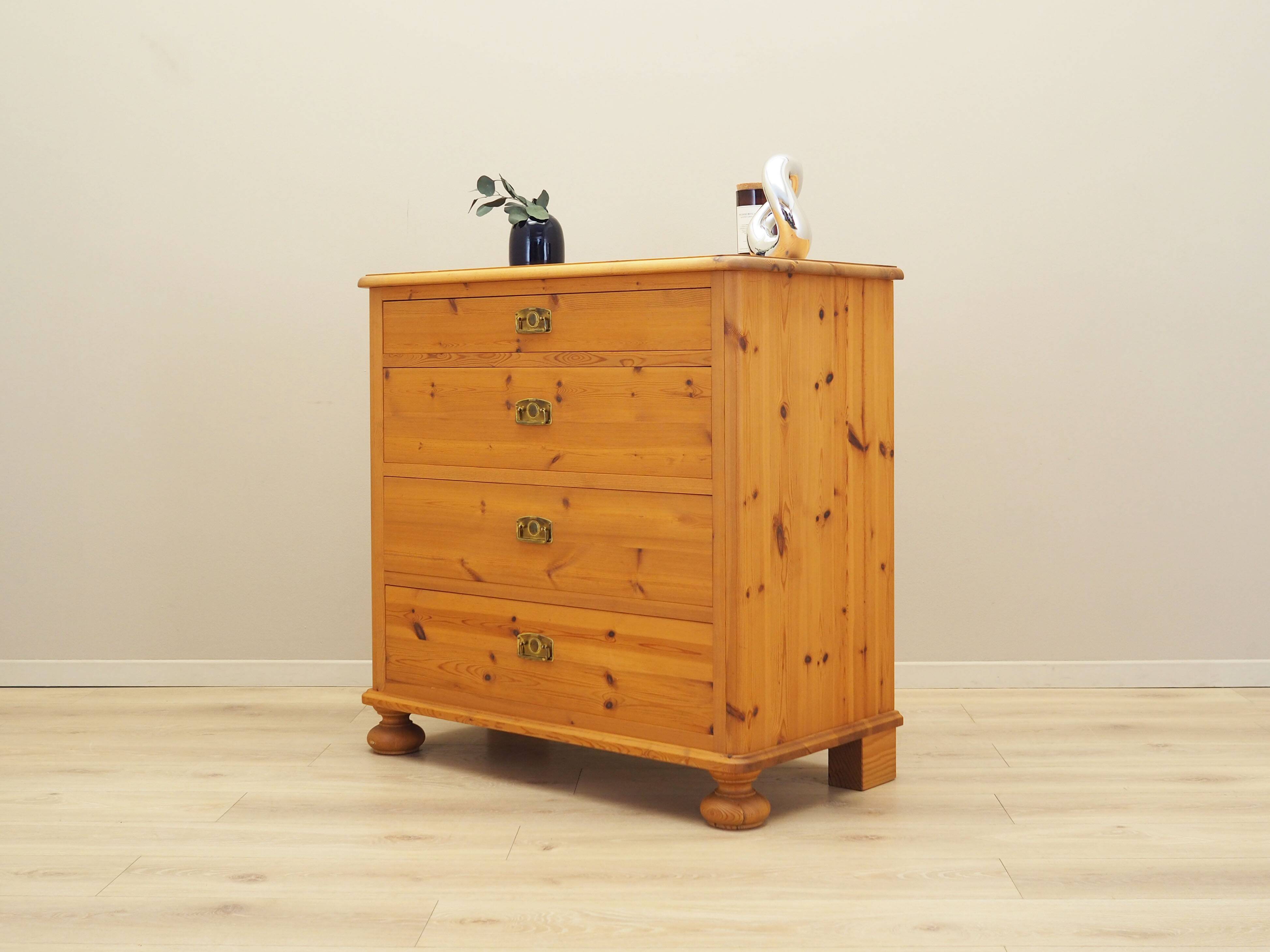 Pine chest of drawers, Danish design, 00s, production: Denmark