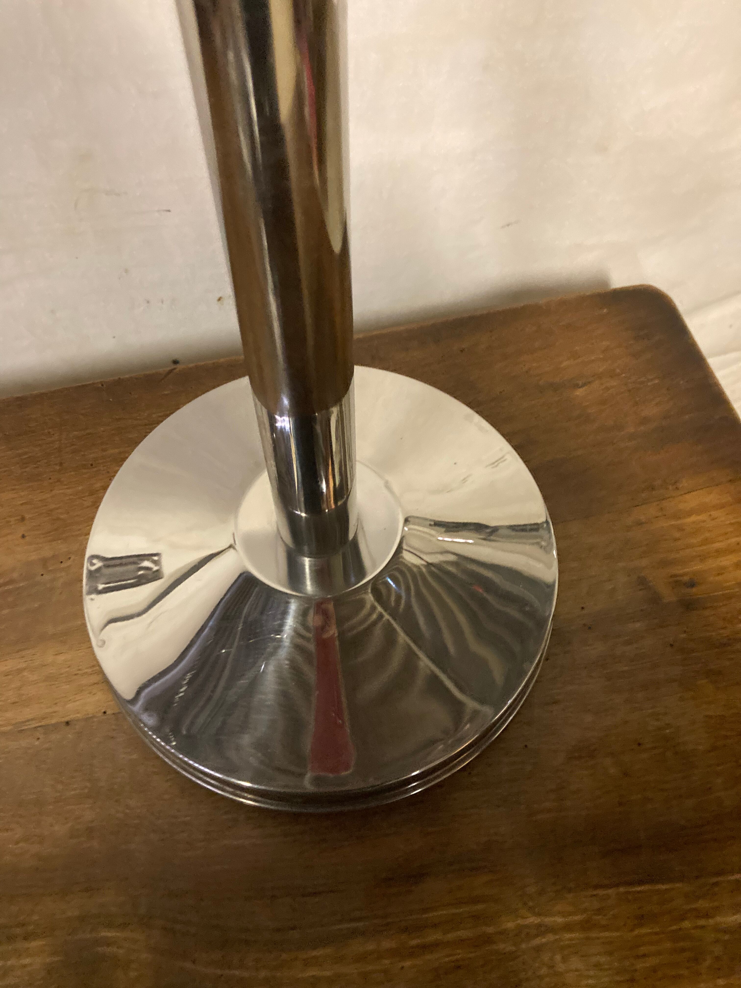 Champagne chrome metal bucket holder