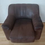 Fauteuil club suisse de Sede Designer Cuir Modèle DS44 1970’s