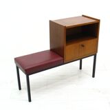 Telephone Bench in Wood and Metal, 1970s