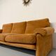 Three-seater alcantara canapé design by Tobia Scarpa for BB ITALIA vintage.
