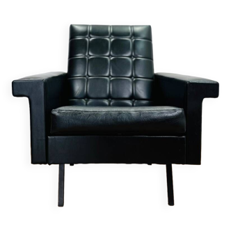 Fauteuil skaï noir