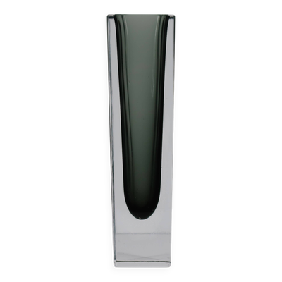 Vase soliflore Murano Sommerso géométrique, années 1970