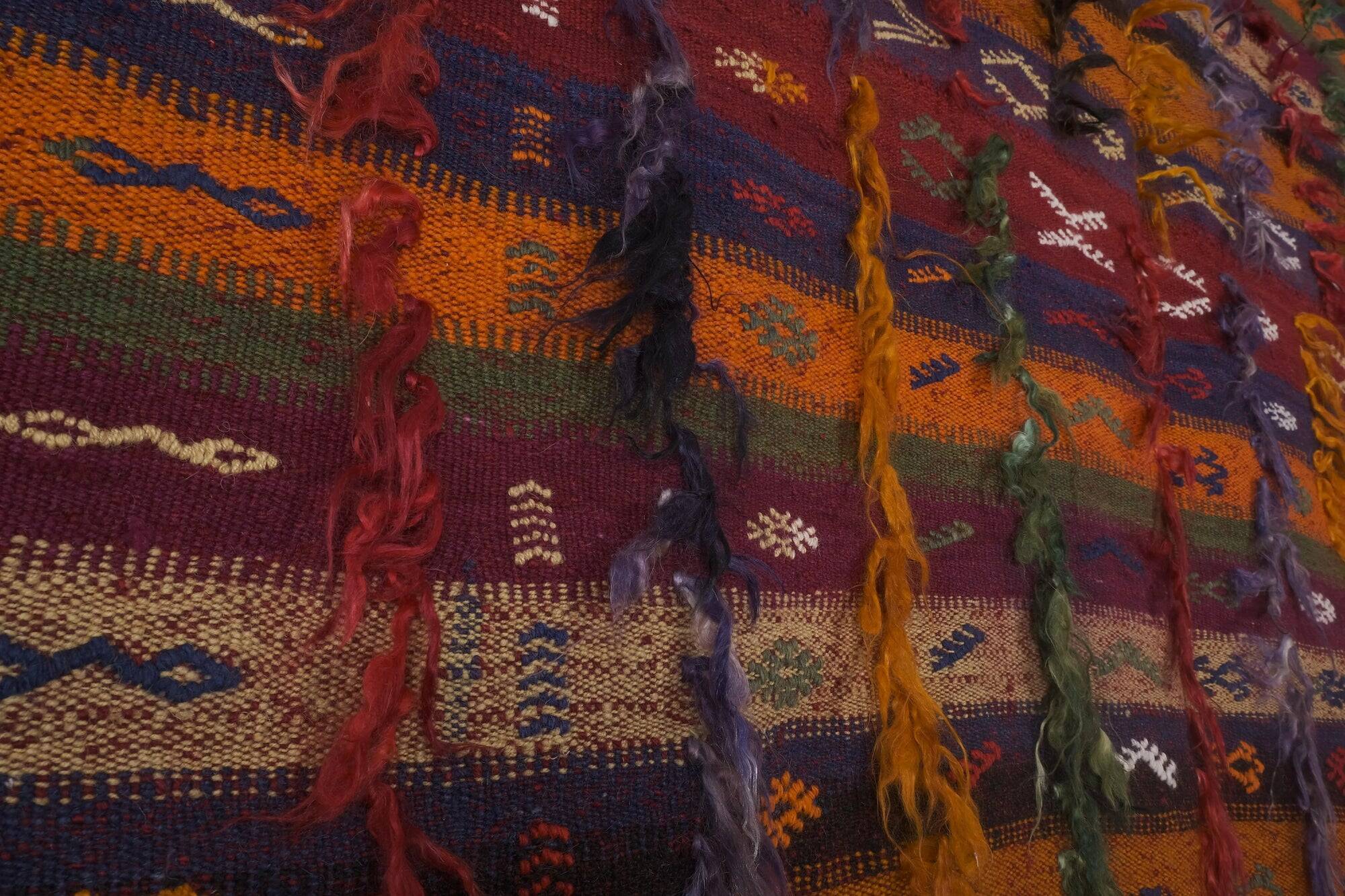 Vintage Turkish handmade rug 141x181 cm