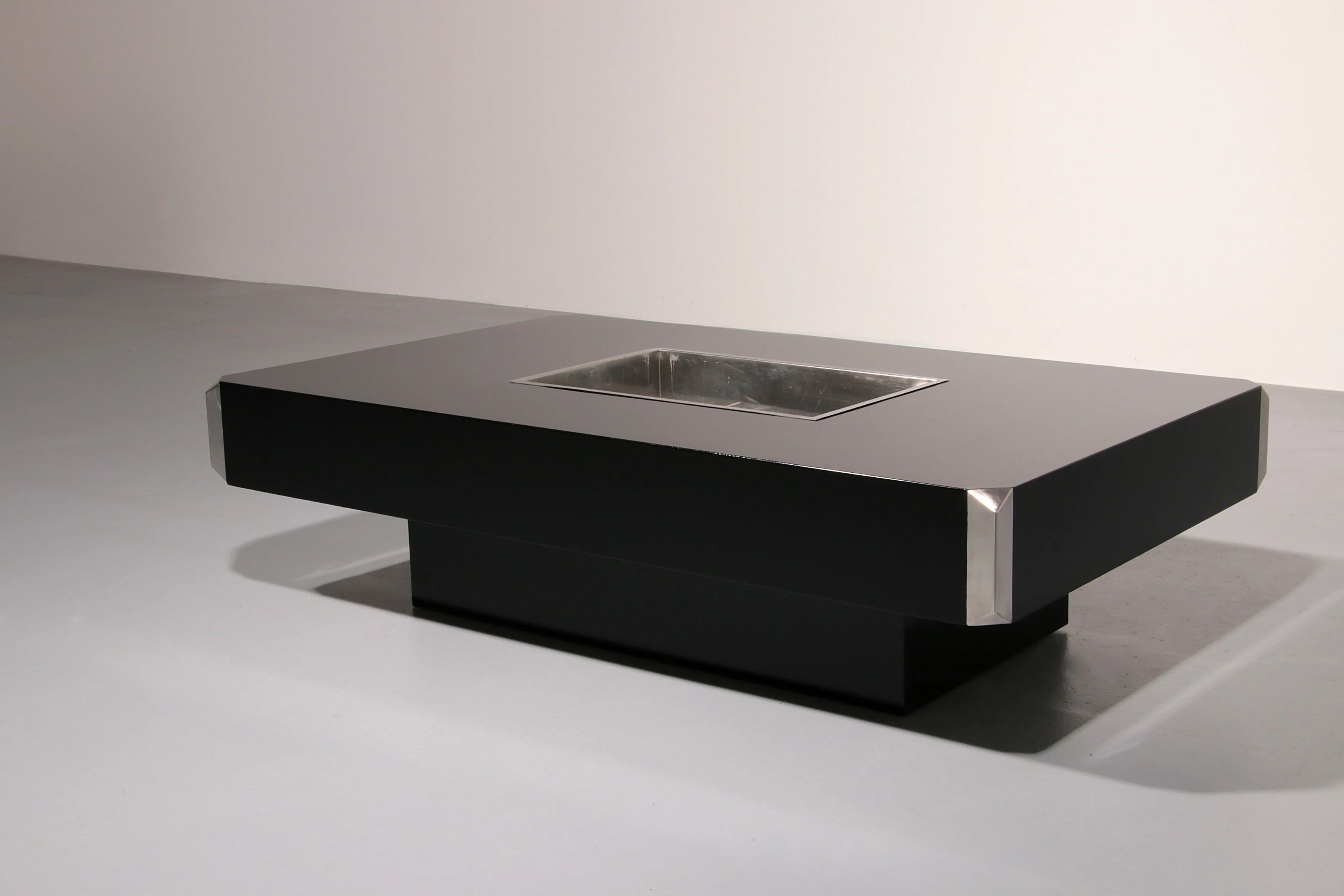 Alveo coffee bar table by Willy Rizzo for Cidue Italy 1970s