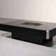 Alveo coffee bar table by Willy Rizzo for Cidue Italy 1970s