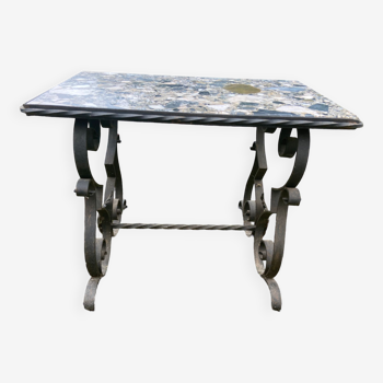 Wrought iron coffee table