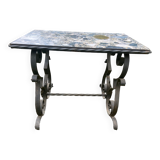 Wrought iron coffee table