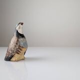Lladró Porcelain Figurine "Small Partridge" in Stoneware, 1970s