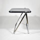 Bureau pliant Platone noir par Giancarlo Piretti pour Anonima Castelli, 1970