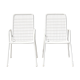 Pair of Emu Rio garden chairs in wire, Italy 1970s