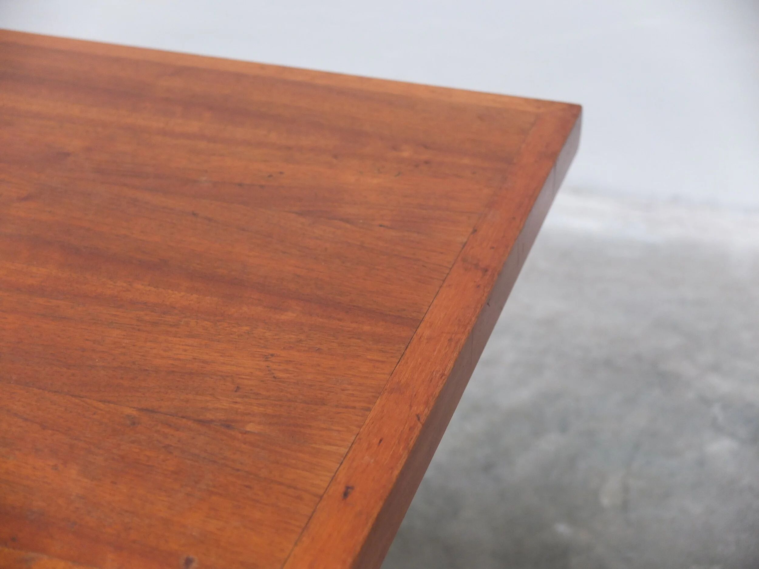 Walnut coffee table with ceramic tile by Jos De Mey for Van Den Berghe-Pauvers, 1960s