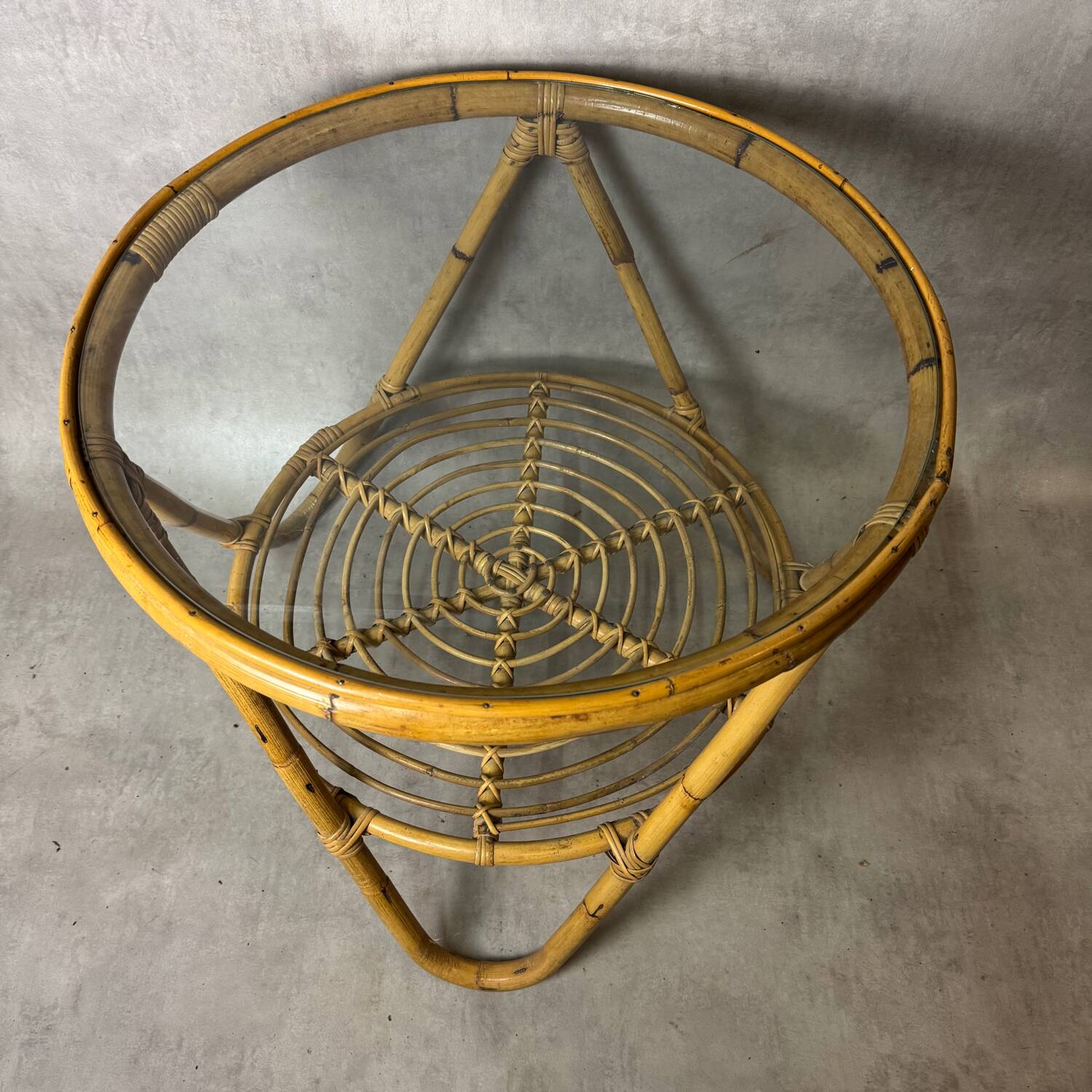 Rattan Coffee Table from the 60s