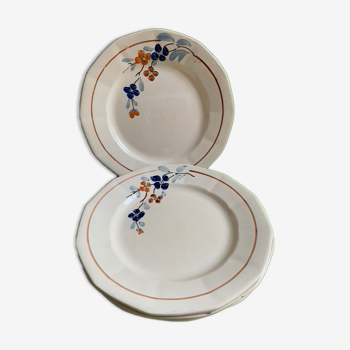 Assiettes plates Sarreguemines