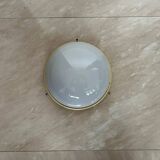 Midcentury Bakelite/Glass ceiling lamp/flush mount or wall lamp, 1960s
