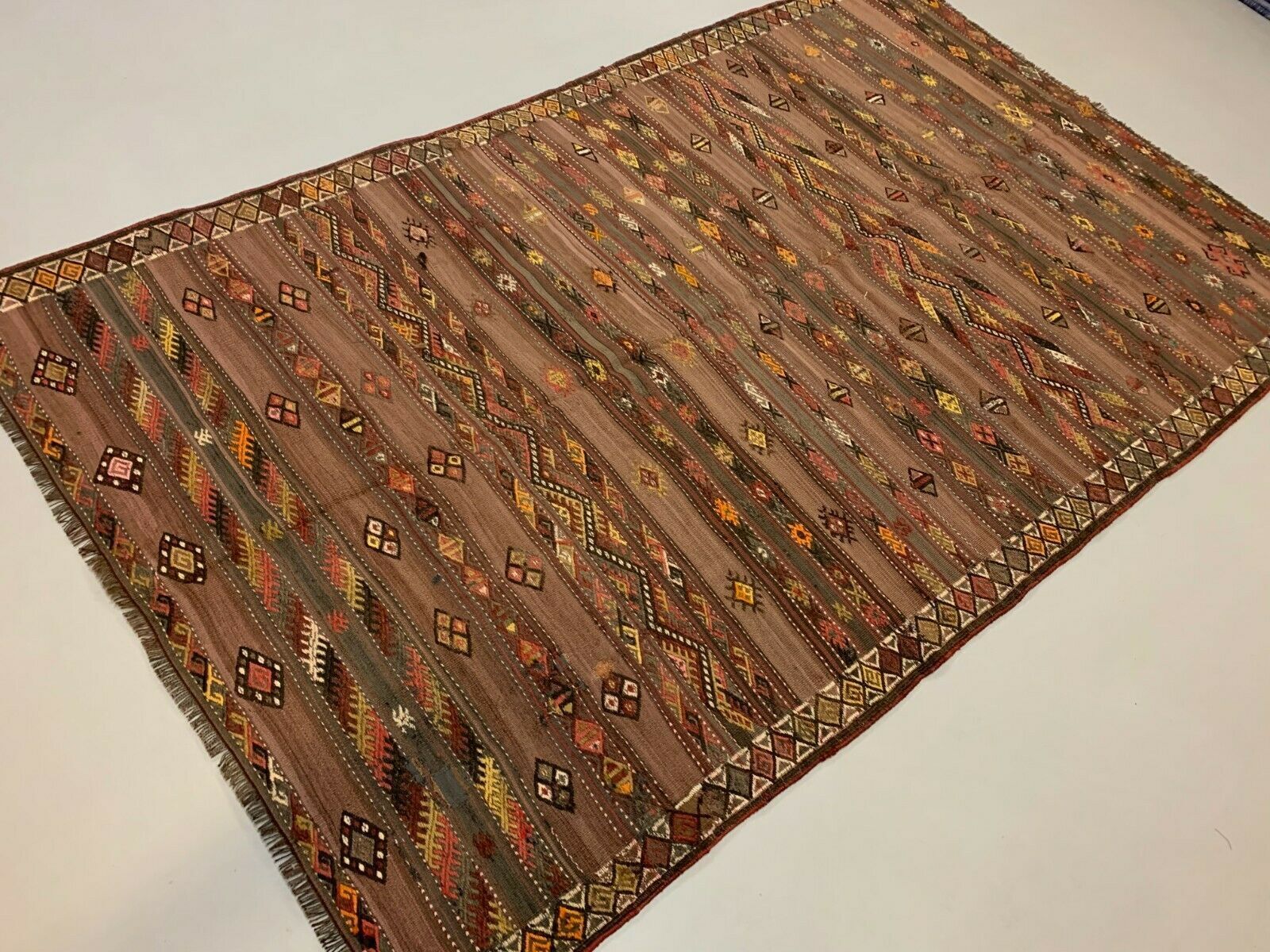 Turkish kilim rug 256x156 cm wool