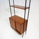 Modular bookcase with metal uprights by Amma Torino, 1960s