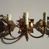 Wall light sheets gold metal