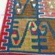 Turkish Kilim carpet , woven by hand in pure wool, 200x125cm