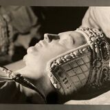 Bernard Darot silver gelatin photograph, 20th century, tomb of Francis II, face of Anne