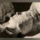 Bernard Darot silver gelatin photograph, 20th century, tomb of Francis II, face of Anne