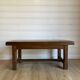 Grande table basse ancienne en bois massif - Esprit campagne chic
